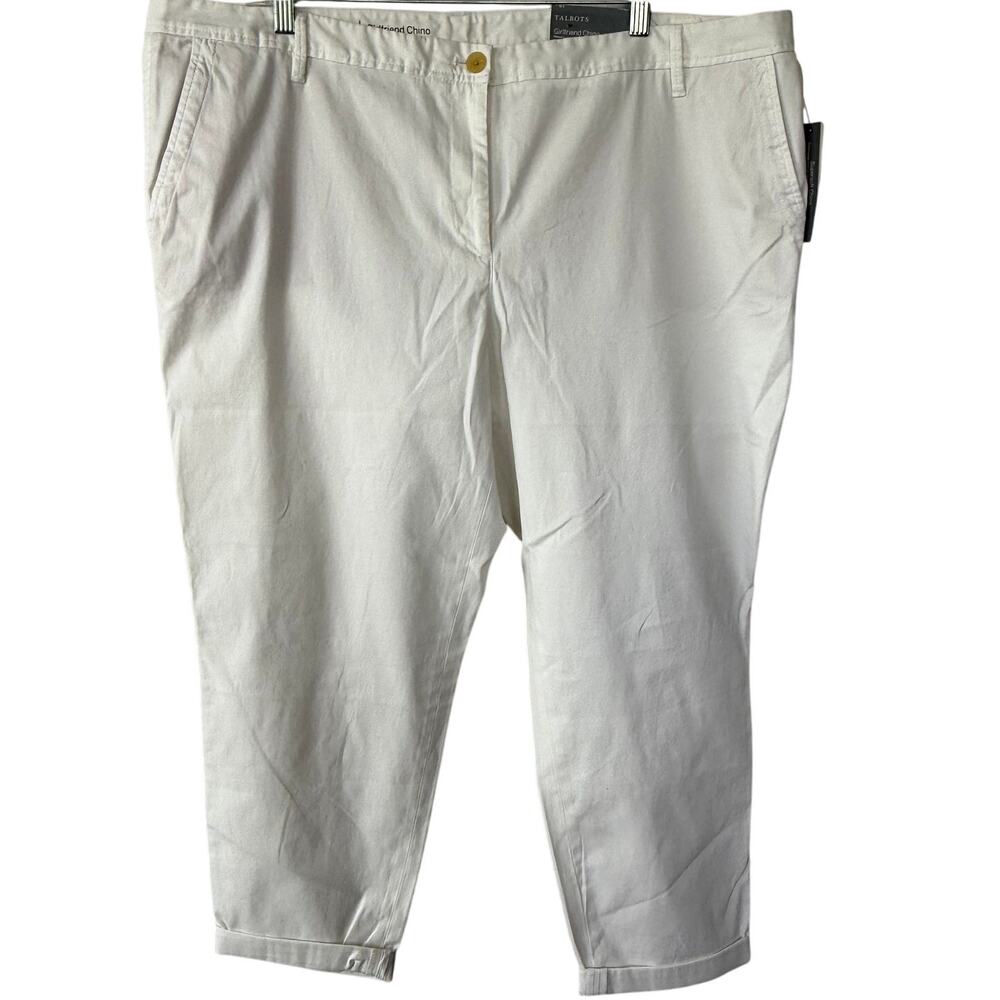 Talbots Girlfriend Chino Pant cropped size 18W